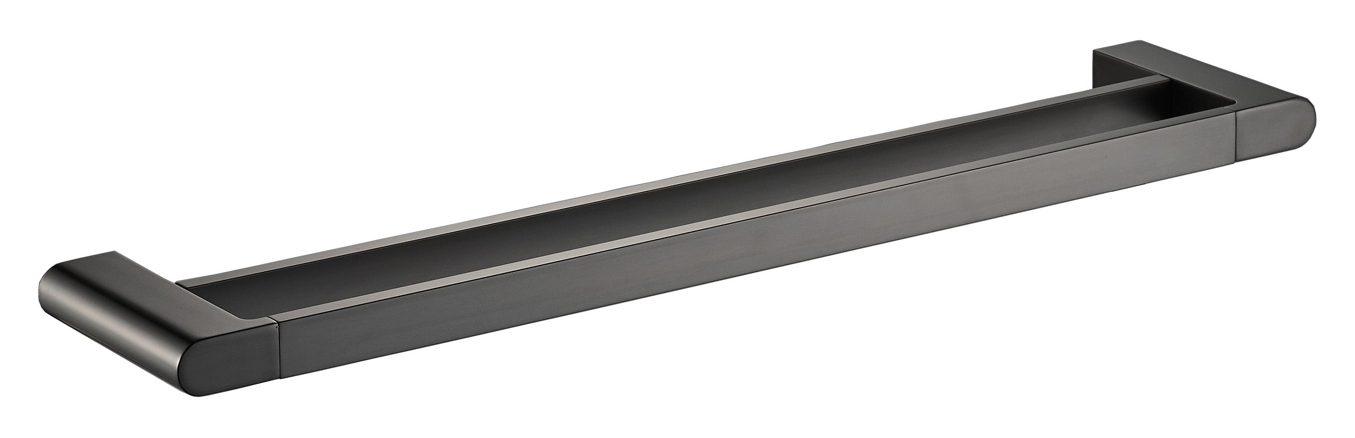 800mm Flores Double Towel Rail in Brushed Gun Metal - 7-Year Warranty