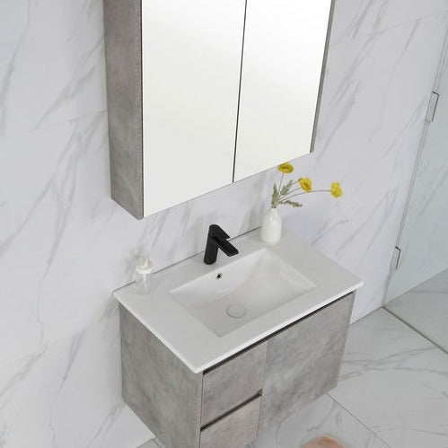 LOLA Grey Wall Hung Vanity - All Sizes Available
