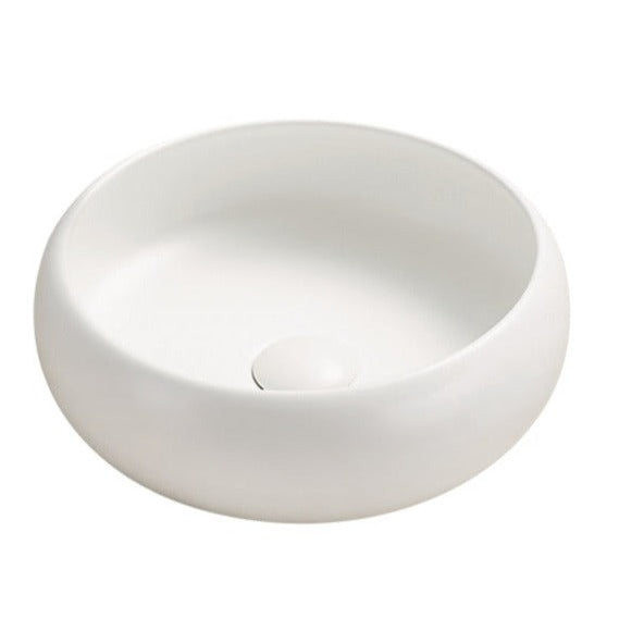 Hot Deal! POSEIDON Round Matte White Ceramic Above - Counter Basin (360x360x120)