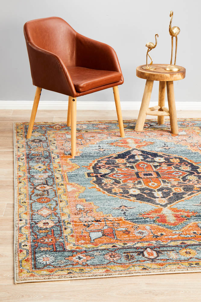 Hot Sale! Legacy 862 Rust Floral and Medallion Polypropylene Floor Rug