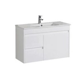 Hot Sale! MAYA Gloss White Slim Wall - Hung Vanity in 750/900 Sizes for Compact Bathrooms