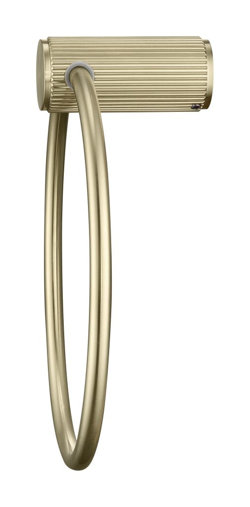 Hot! Brushed Gold Mica Fluted Towel Ring