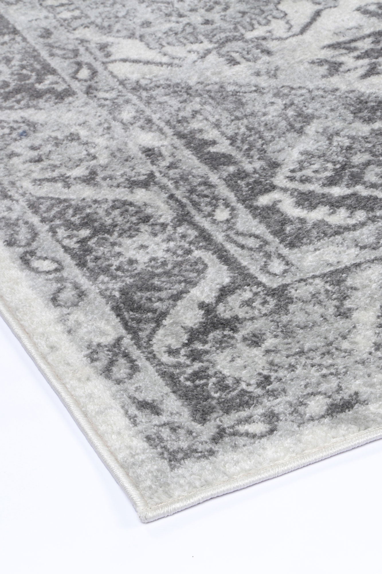 Hot Sale! Traditional White and Grey Ligures Area Rug for Any Room