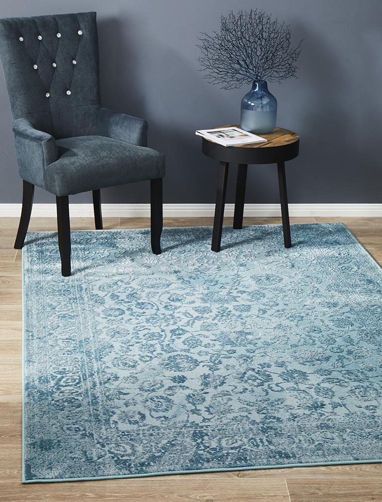 Opulence Marion Blue Area Rug - Crafted for Elegant Decor with Soft Tones