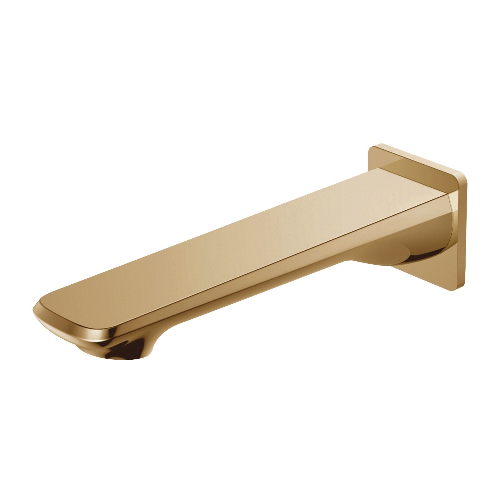 Esperia Wall-Mounted Brushed Yellow Gold Bath Spout - 15-Year Warranty Offer