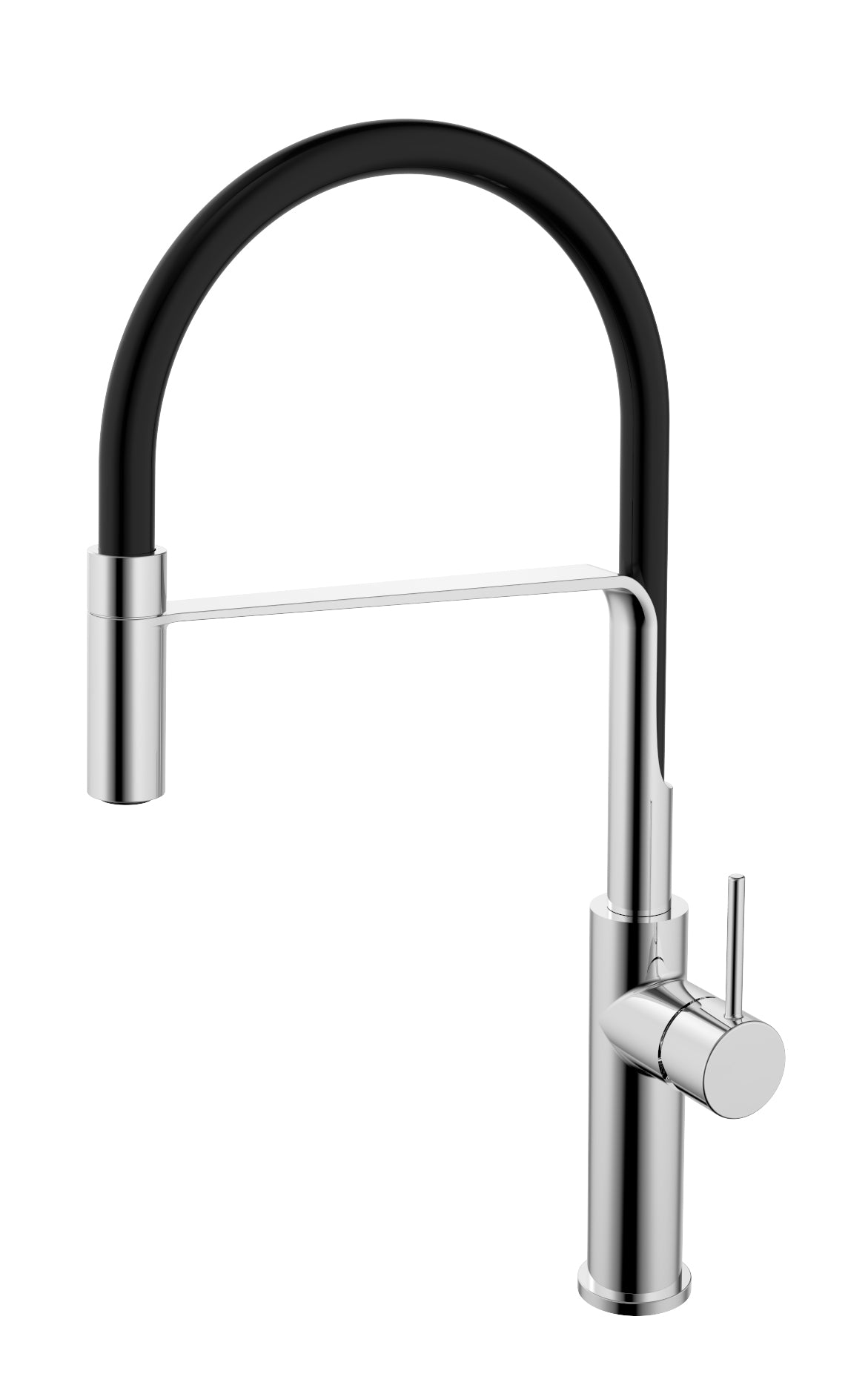 Chrome Hali Multifunctional Sink Mixer with High - Rise Swivel Spout