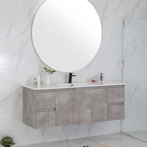 LOLA Grey Wall Hung Vanity - All Sizes Available