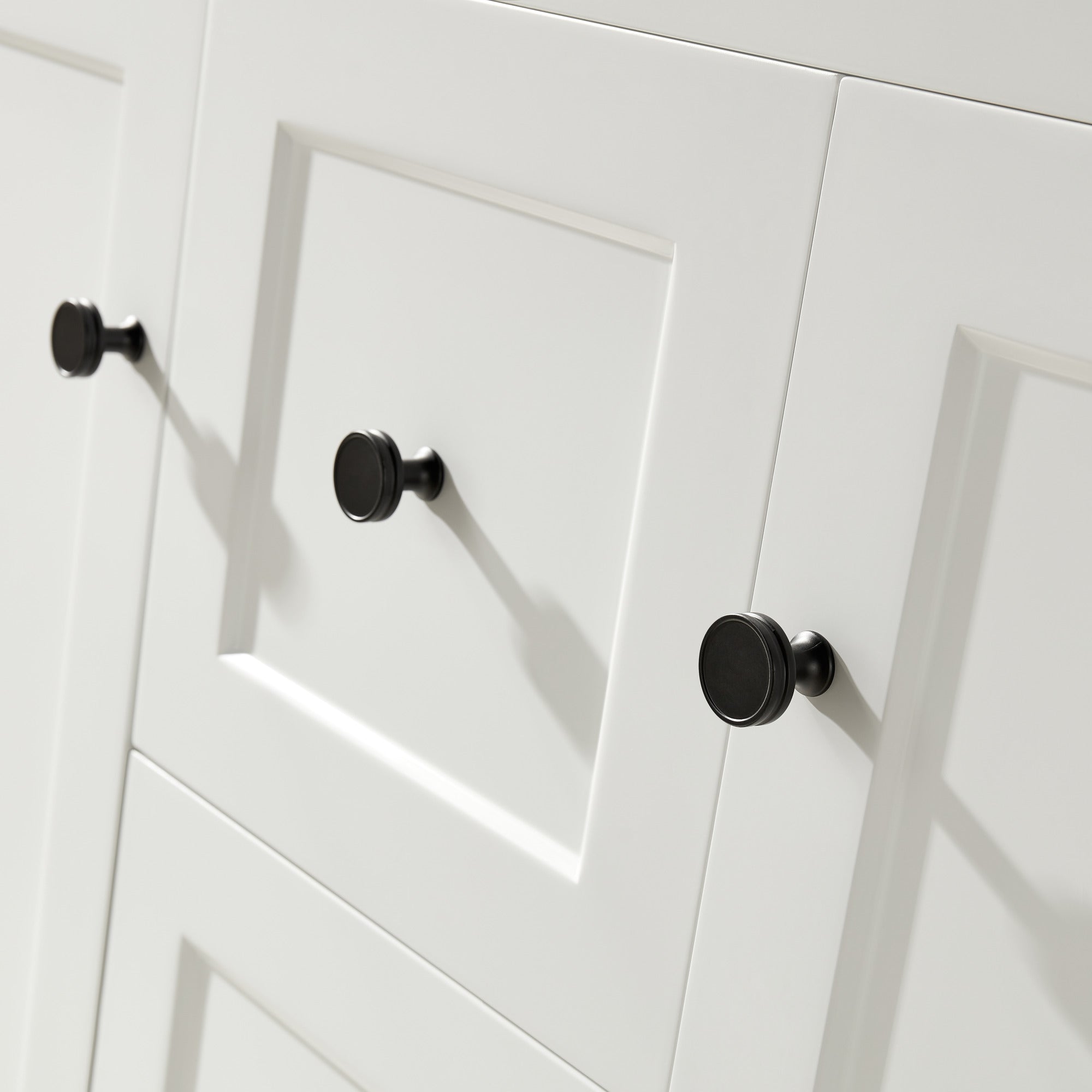 Special Offer! 1200mm Double Bowl Harrington Freestanding PVC Floor Cabinet Vanity in Matte White