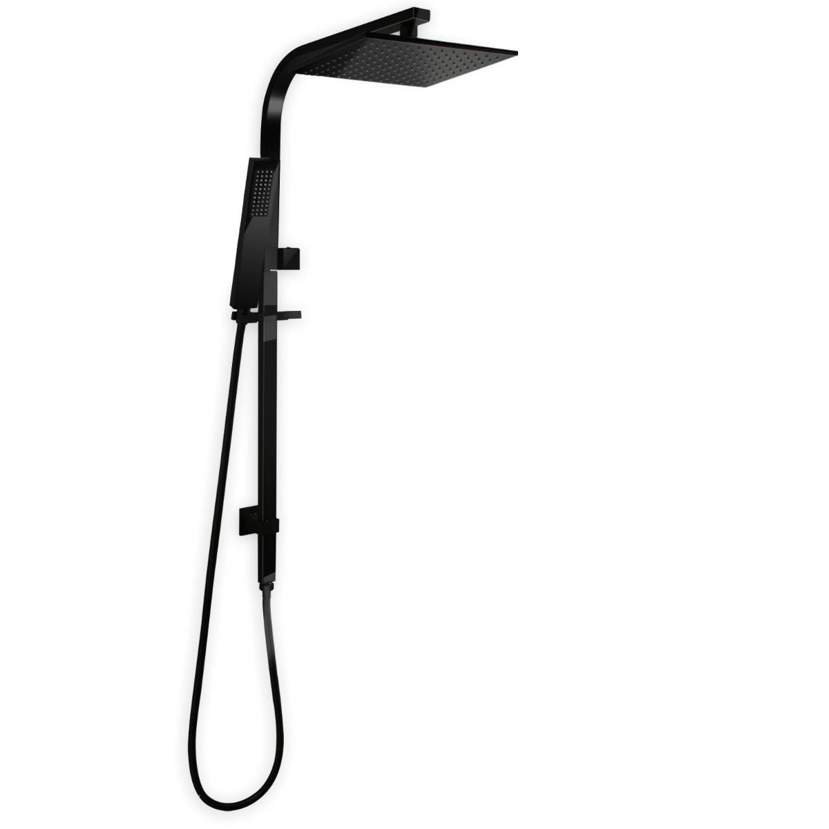 Esperia 250mm High Gloss Black Square Shower Station - Exclusive Offer