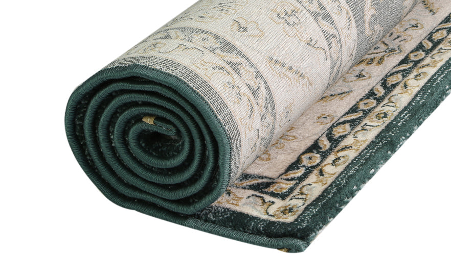 Hot Sale! Oregon Navy Blue Border Area Rug with Vintage Oriental Design