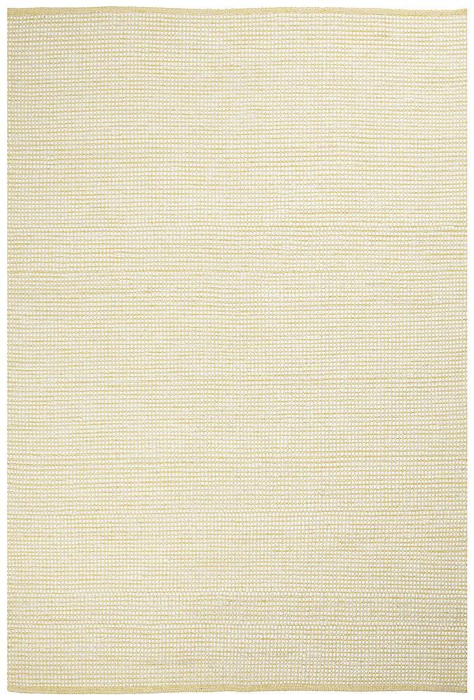 Stunning Yellow Loft Wool Rug - Ideal for Contemporary Spaces