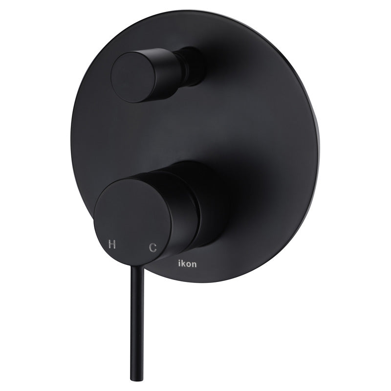 Hot Sale! European-Designed Hali Wall Mixer with Diverter in Matte Black Finish