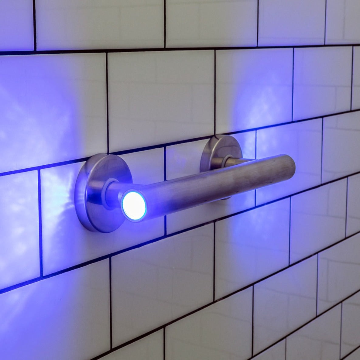 300mm LED Grab Rail with Optional Colour - Ideal for Assisted Living