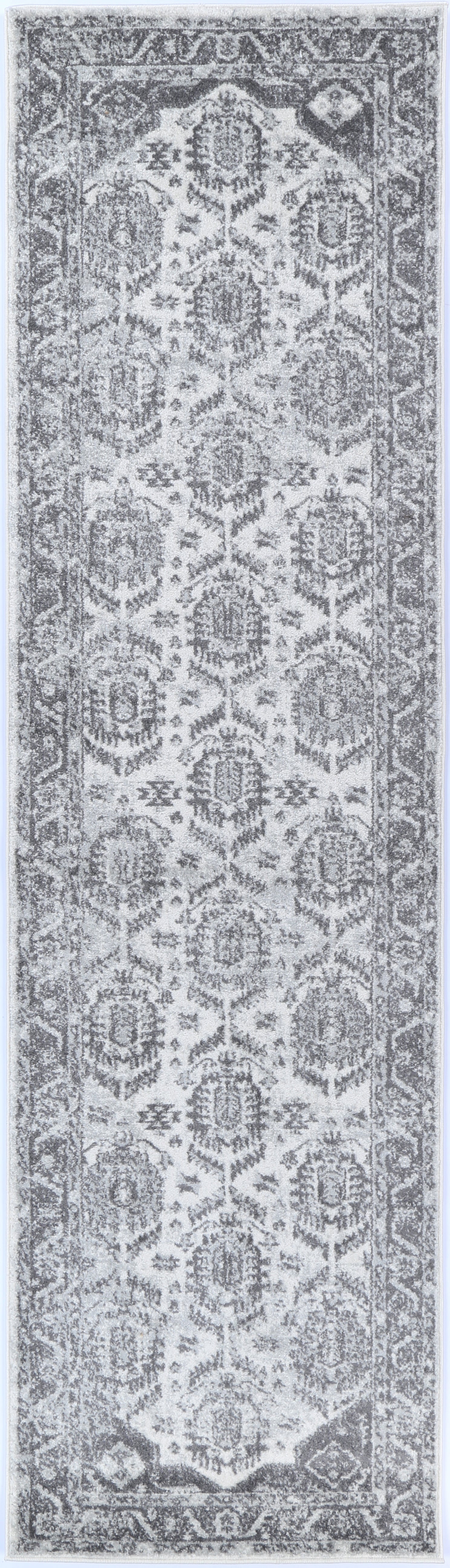 Hot Sale! Traditional White and Grey Ligures Area Rug for Any Room
