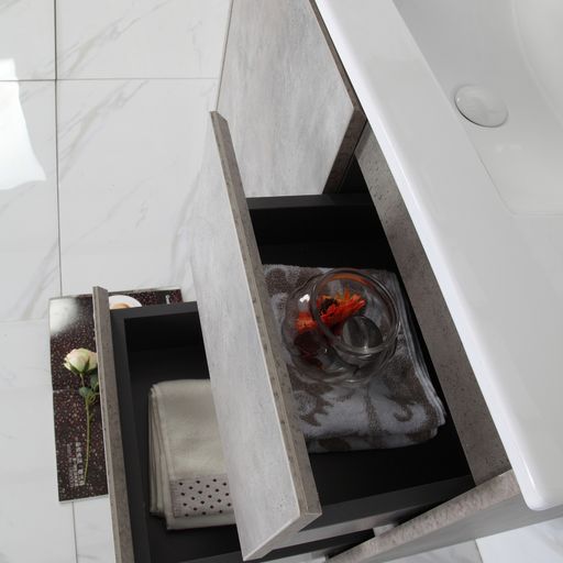 LOLA Grey Wall Hung Vanity - All Sizes Available