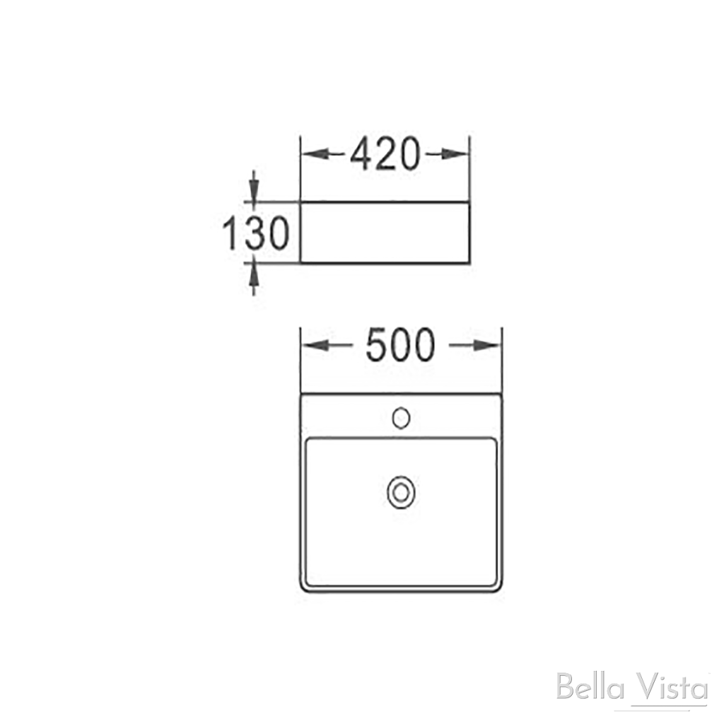 Exclusive Matte White Florentine Bathroom Basin - 500 x 420mm for Stylish Upgrades