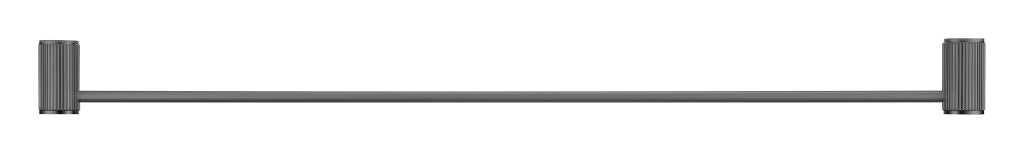 Hot Deal! Brushed Gun Metal Mica Fluted Single Towel Rail