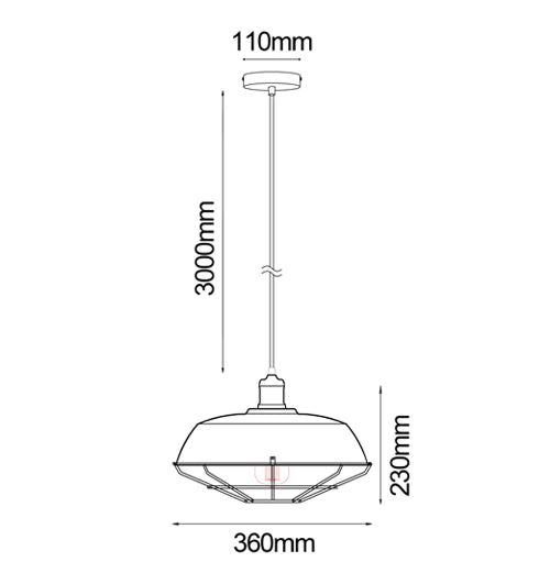 MATRIX: Exclusive Industrial Dome & Cage Single Pendant Lights