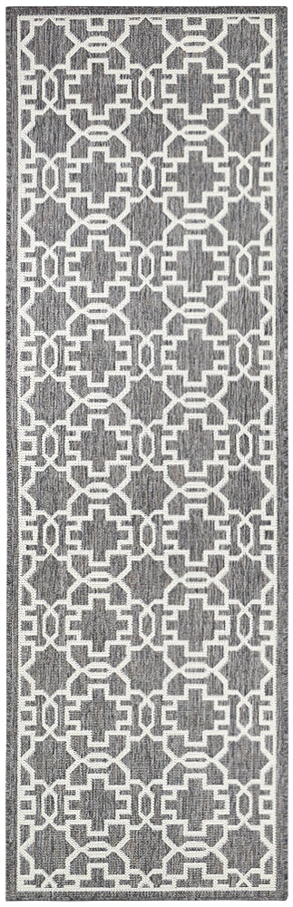 Durable and Washable 208-W71E Alaska Brown Cream Polypropylene Rug
