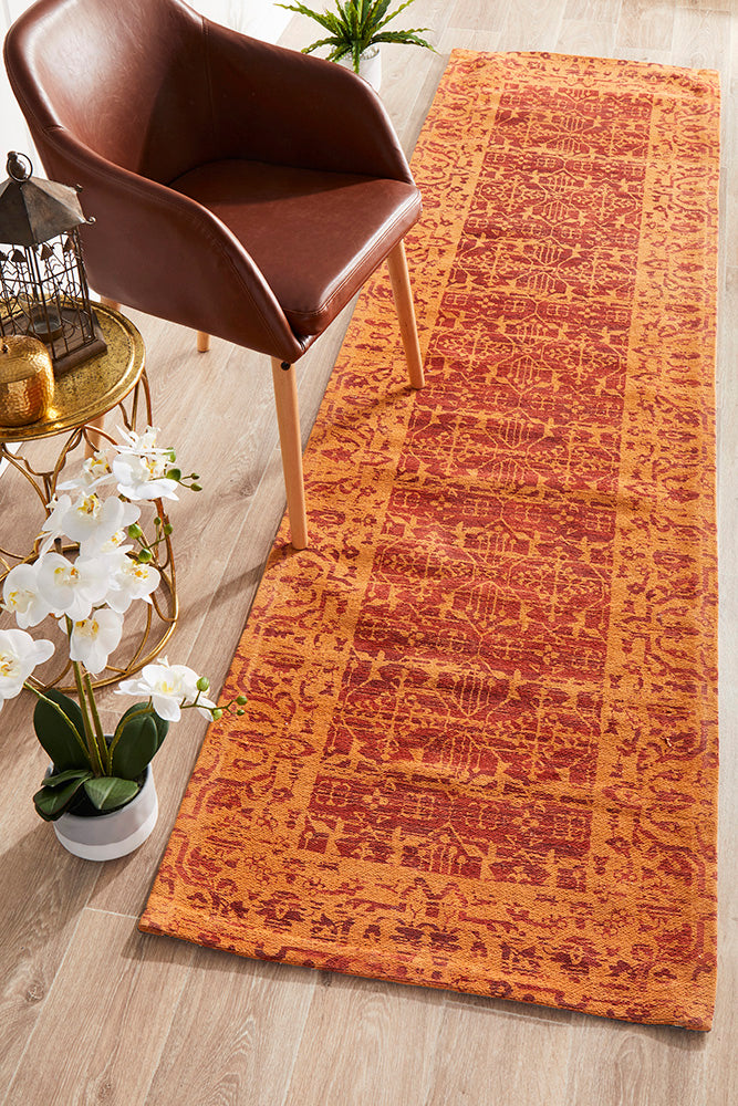Hot Deal! Magnolia Paprika Runner Rug
