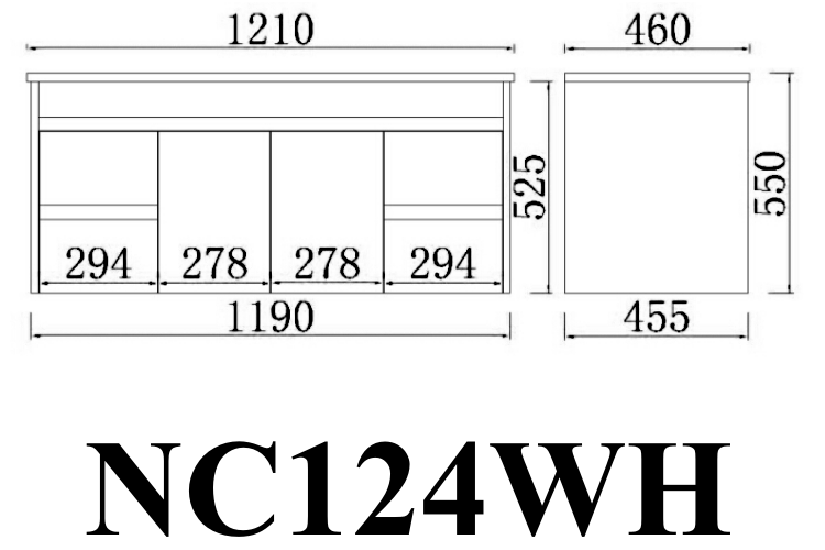 Hot Sale! Poseidon Nova Plywood Wall Hung Bathroom Vanity in 1200mm (Single/Double Bowl)