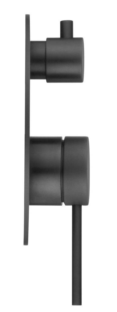 1P Black Mica Shower Mixer with Diverter for a Modern Bathroom