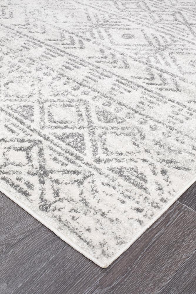 Hot Deal! Oasis Ismail Rustic White Grey Rug