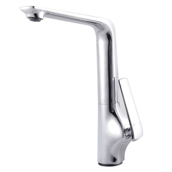 Esperia Modern Chrome Kitchen Mixer with Gun Metal Grey Finish