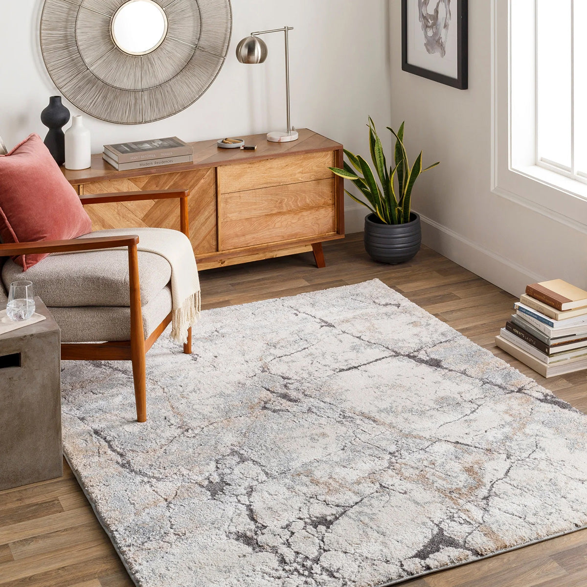Discount Mineral 444 Stone Power Loomed Area Rug for Versatile Home Decor