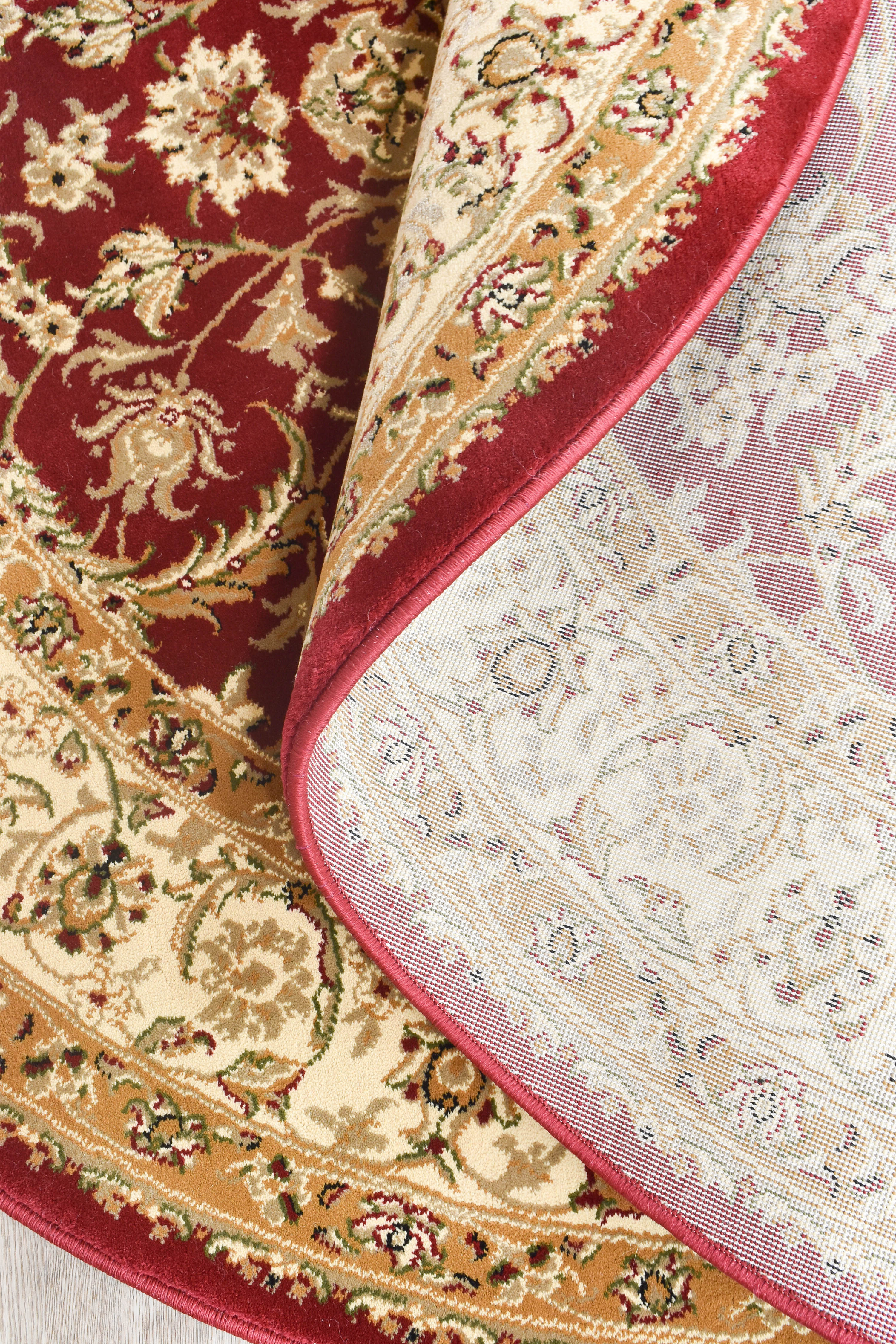 Exquisite 15-inch Red Granada Traditional Turkish Rug