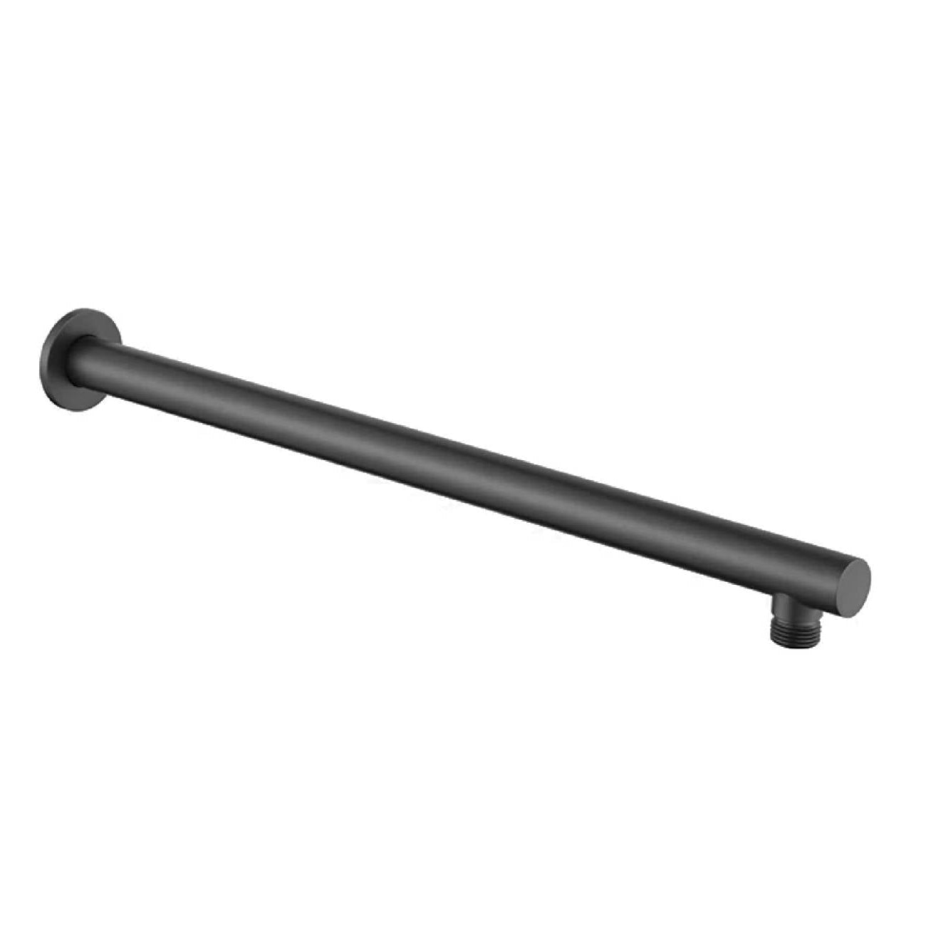 Black Straight Mica Wall Shower Arm - 450mm for Optimal Bathroom Showering