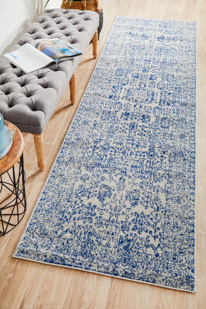 Hot! Evoke Frost Blue Transitional Area Rug