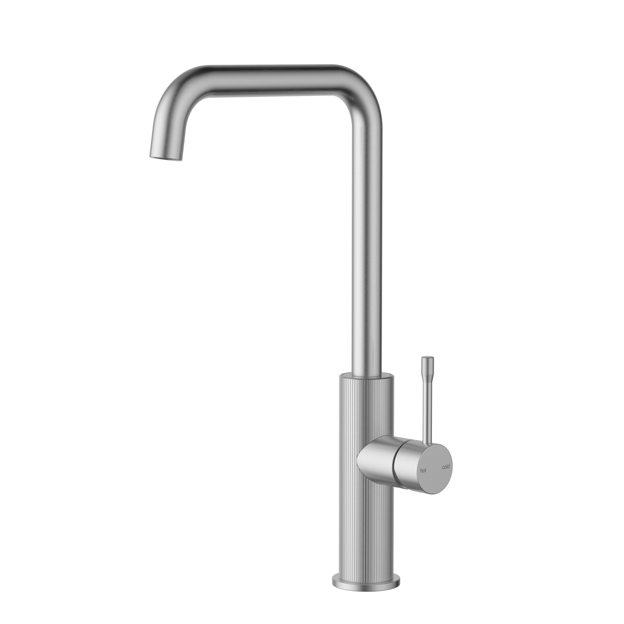 Brushed Nickel Square Neck Linie Sink Mixer with Stylish Design