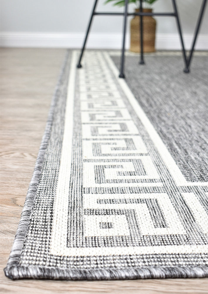 Alaska Light Grey Washable and Non - Slip Rug in Various Sizes