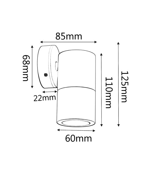 IP65 Copper GU10 Exterior Wall Pillar Spotlights for Durable Lighting