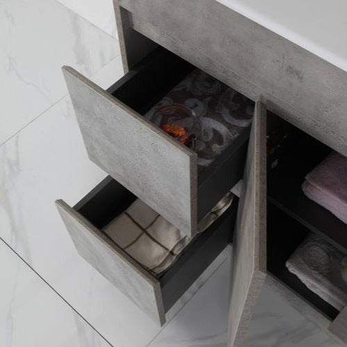 Exclusive LOLA Freestanding Vanity in Stylish Grey - Available in All Sizes