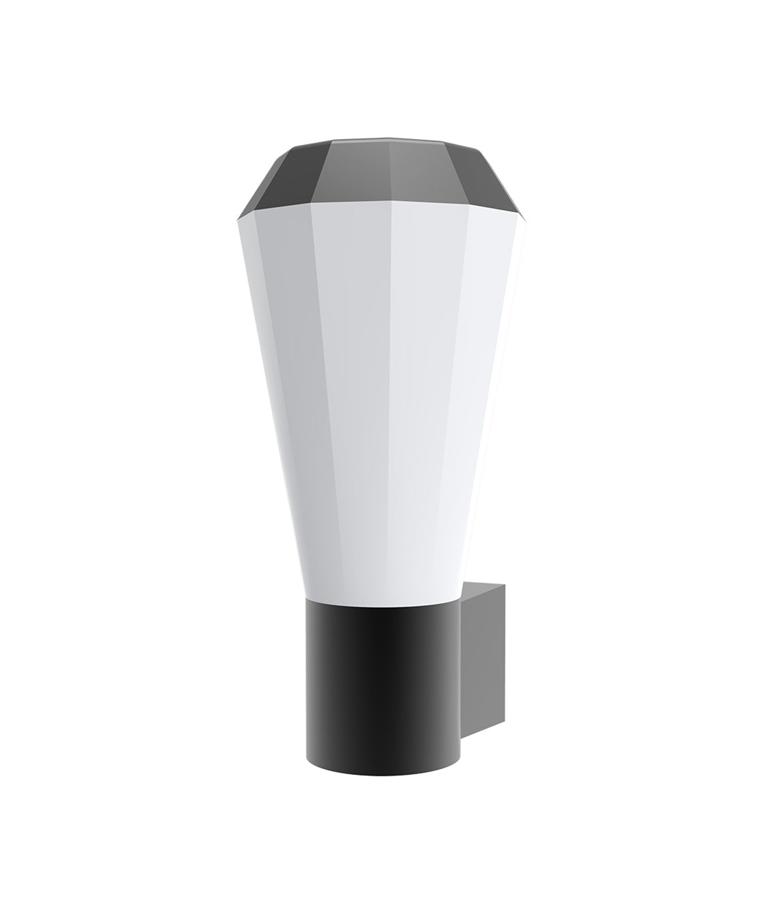 GEB Exterior Dark Grey Tapered LED Surface - Mounted Wall Light with IP54 Rating