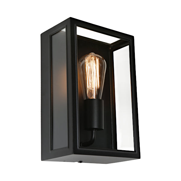 Exclusive Harvard 1Lt Exterior Wall Light in Stylish Black - Great Deal
