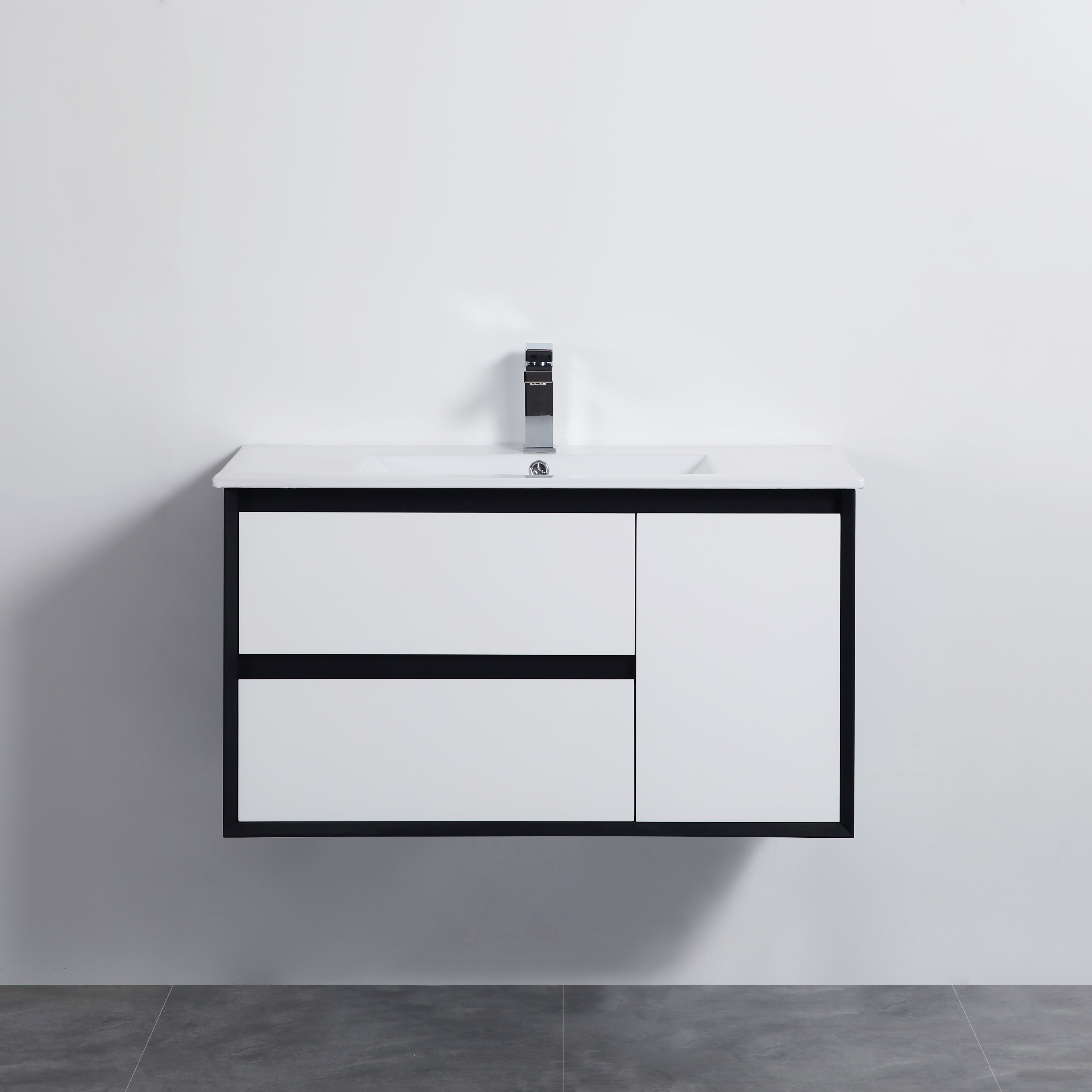 PETRA 900mm Wall - Hung PVC Vanity: Stylish Bathroom Upgrade
