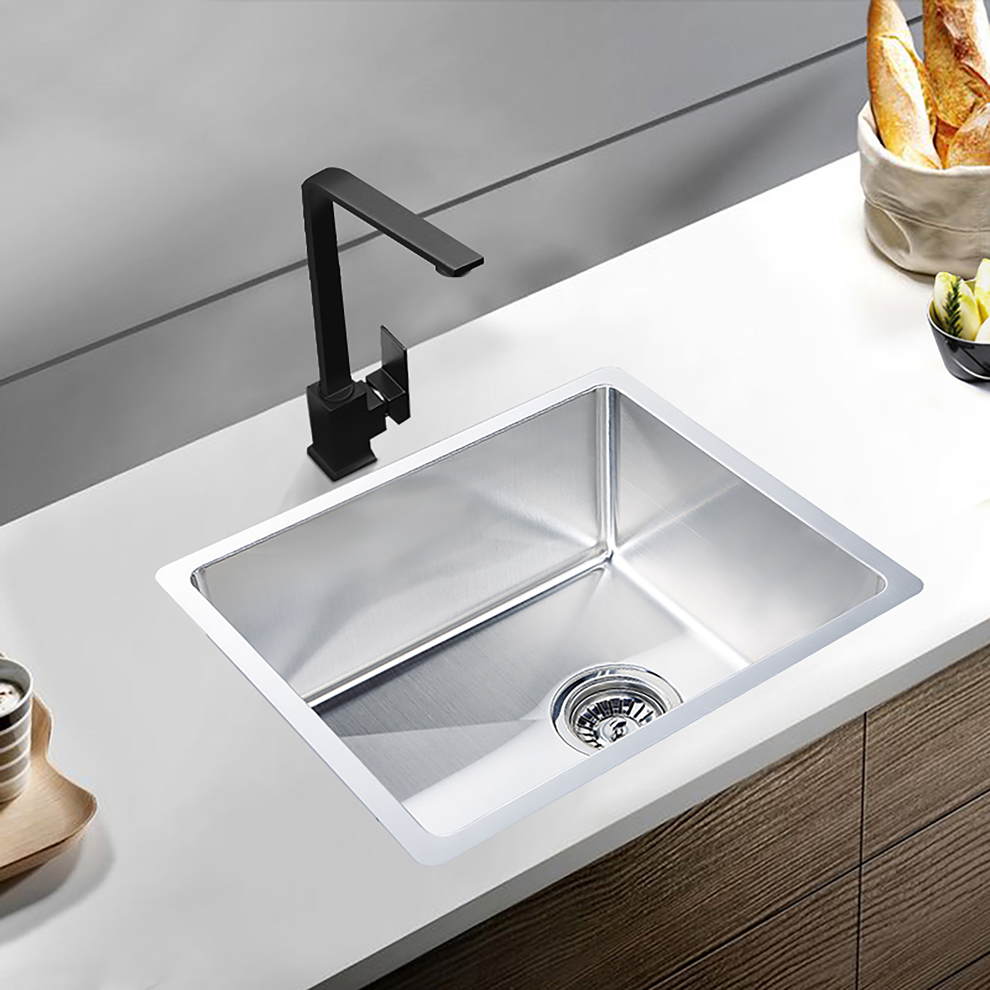 High - Quality Handmade POS 304 Stainless Steel Kitchen Sink in Multiple Sizes