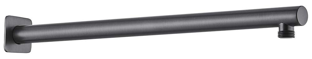 Exclusive Offer! Stylish Brushed Gun Metal Limpid Wall Shower Arm for Modern Bathrooms