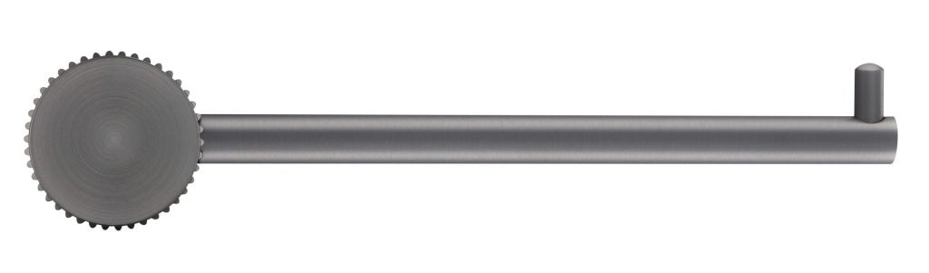 Stylish Brushed Gun Metal Mica Fluted Toilet Paper Holder