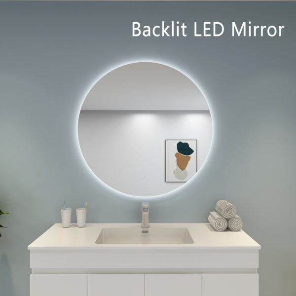 Hot Sale! Poseidon LED Backlit Round Mirror in 600/700/800/900 Sizes
