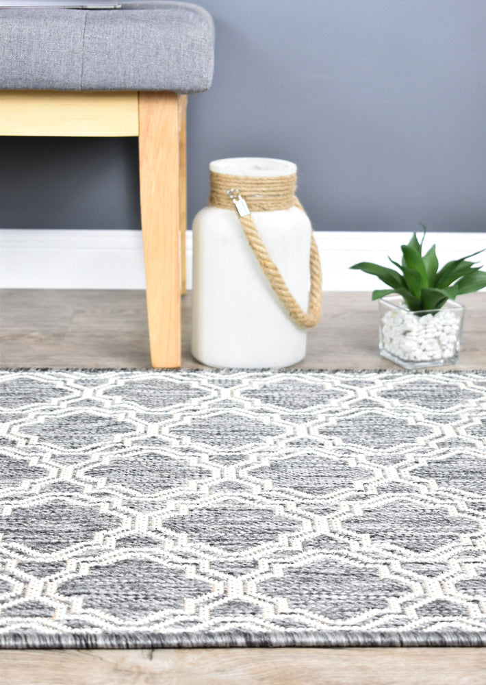 Alaska Light Grey Washable and Non - Slip Rug in Various Sizes 9892 - GU6E
