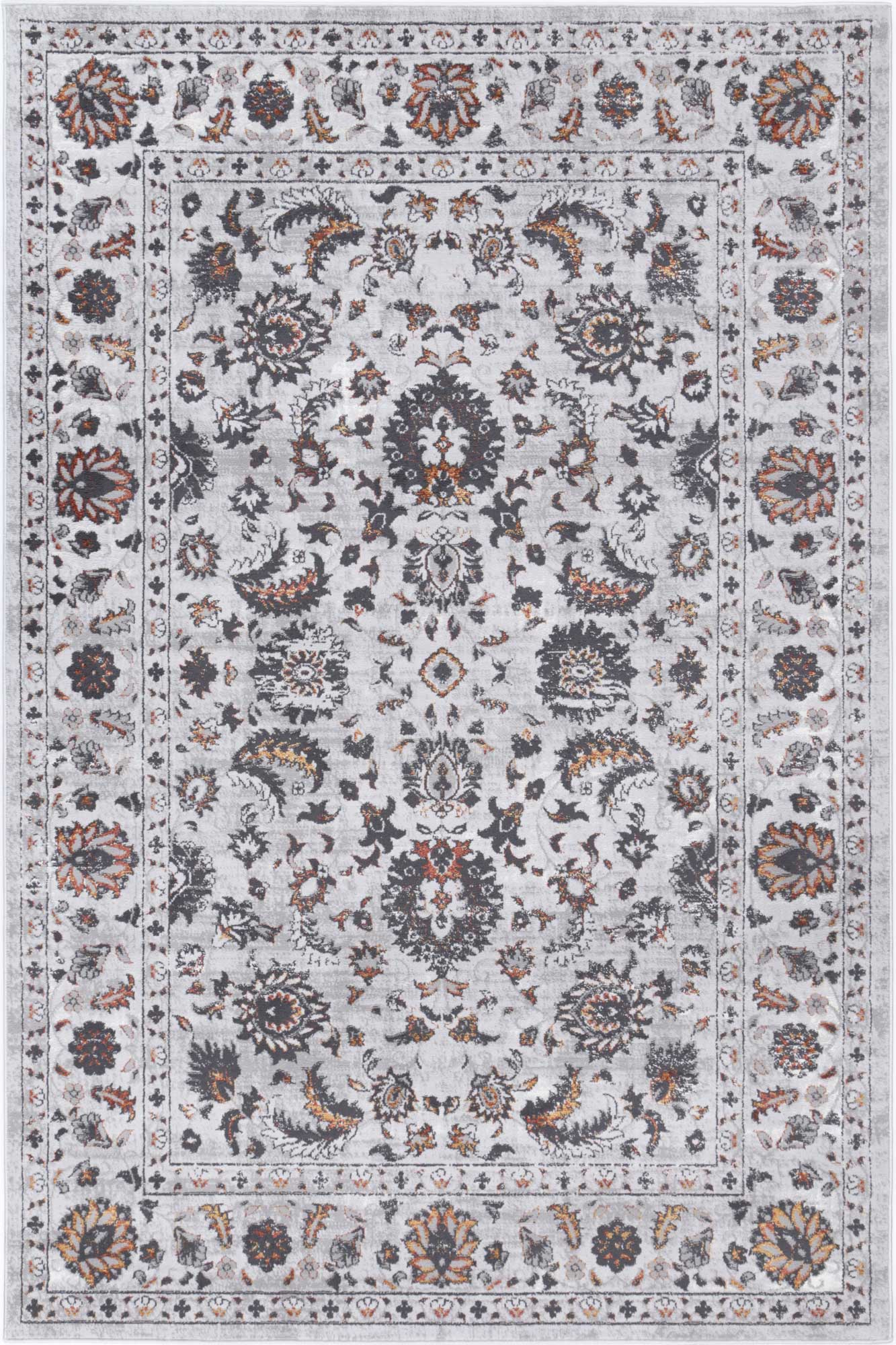 Special Offer! Malo Edward Traditional Ivory and Red Area Rug for Your Home