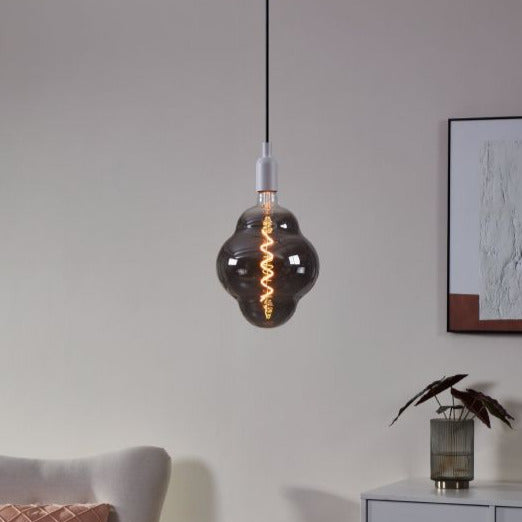 4W E27 LED Globe with Black Vaporized Finish, 2000K