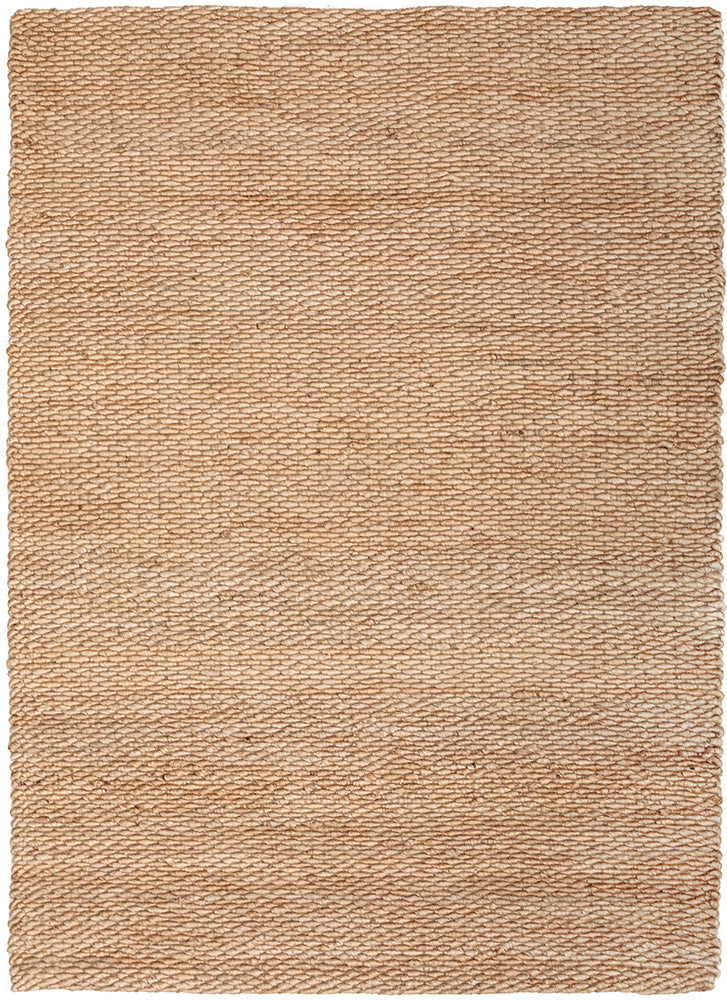 Eco-Friendly Hand-Loomed Hive Pattern Natural Jute Rug