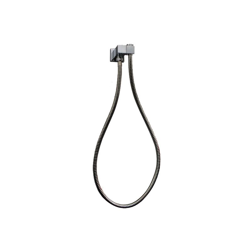 Hot Deal! Esperia Square Shower Holder Wall Connector & 1.5m PVC Hose in Brushed Nickel Finish
