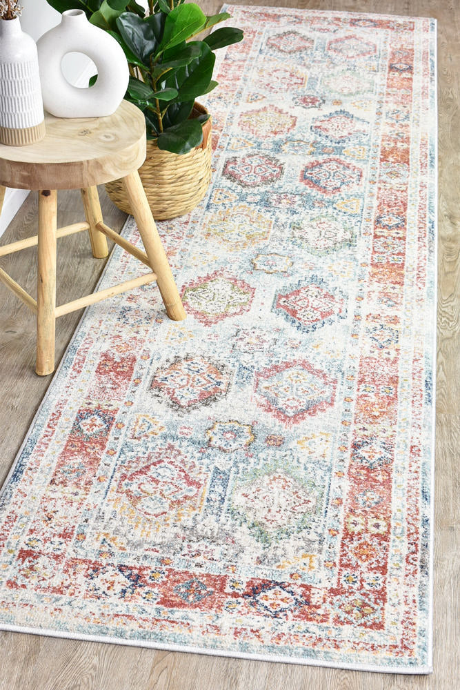 Grey Turkey-Made Machine-Woven Polypropylene Morocco 0414A Tile Rug