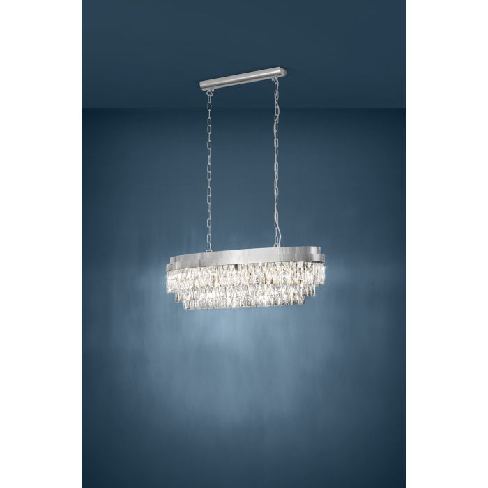 VALPARAISO1 94 Chrome Crystal Chandelier - Sparkling Offer